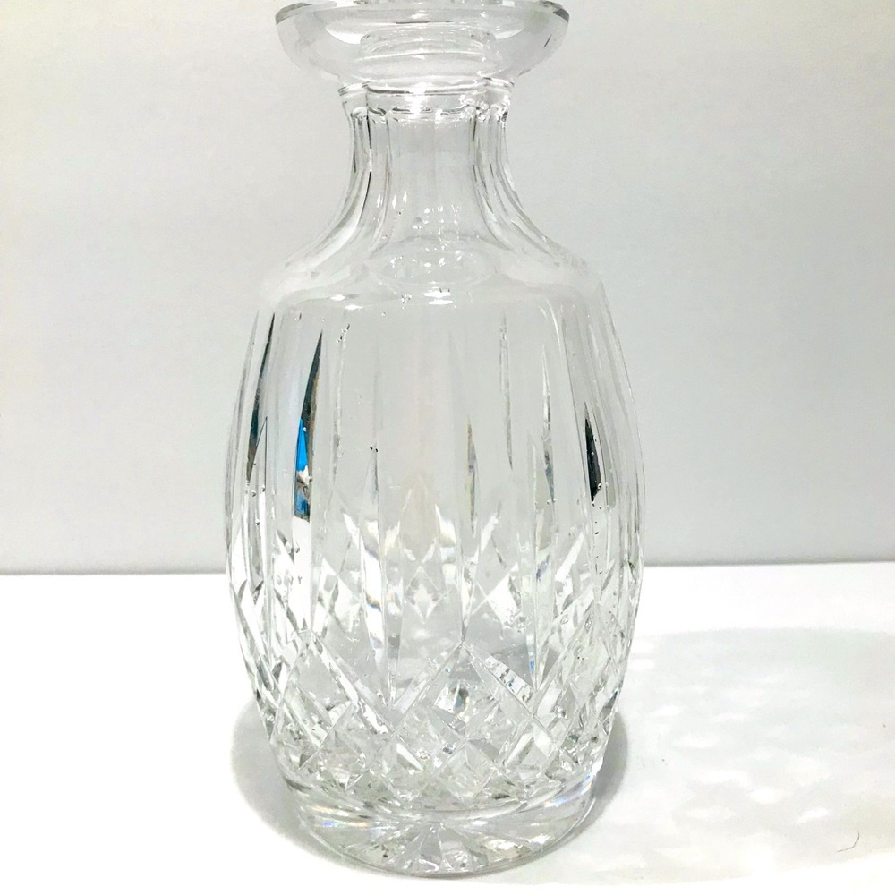 Vintage Bohemian Crystal Vase Czech Republic Heavy Glass 8”-4.5”